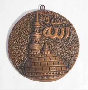 Clay Wallmate - Round Minar (Allahu)  Terracotta  Rokomfer