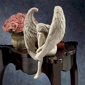 XHHDQES the Angel Statue Redemption Wings Angel Sculpture Angel Remembrance and Redemption Statue Angel Ornaments Figurines