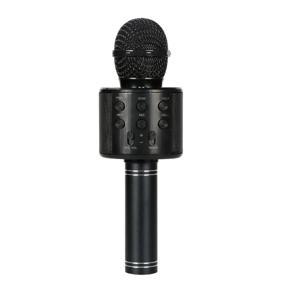 Handheld Wireless Bluetooth Microphone KTV Karaoke Microphone with Speaker - Black