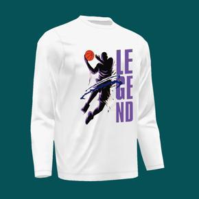 Legend  White long Sleeve T-Shirt