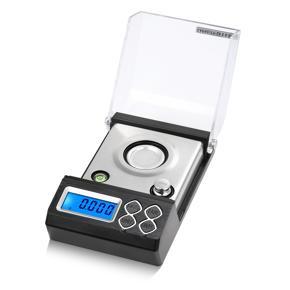 GMTOP High Precision Professional Digital Milligram Scale 50g/0.001g Mini Electronic Balance Powder Scale Gold Jewelry Carat Scale Digital Weight with Calibration Weight Tweezer and Weighing Pan
