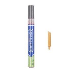 BIGTHUMB Grout Pen Water Based Tile Grout Paint Pen Renew Repair Marker Tile Gap Line Coating with Replacement Tip Waterproof for Bathroom Kitchen Parlor Balcony Floor Restore