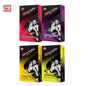 Mixt Up Strawberry Grape Mango Pineapple KamaSutra Condom - 40Pcs