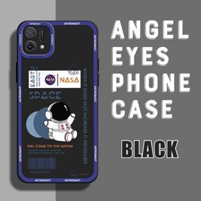 Hontinga for OPPO A16K/A16e Back Cover Space Astronaut Case Camera Protection Soft Silicone TPU Phone Cases