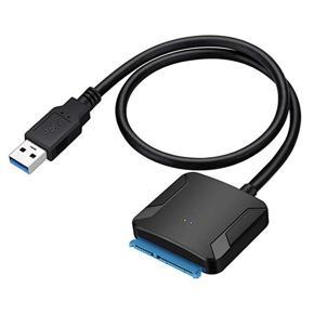 USB 3.0 to 2.5"/3.5" IDE SATA Hard Drive Adapter HDD Transfer Converter - Black