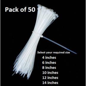 Pack of 50 Self Locked Nylon Cable Tie