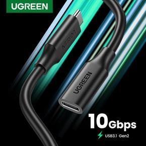 Ugreen USB Extension Cable 10Gbps USB C to USB C Extender Cord 1M For XiaoMi Huawei Samsung Macbook Air Nintendo Switch USB C 3.1 Extension Cable