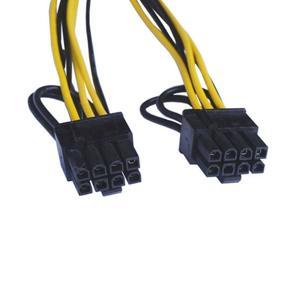 ARELENE 5 Pack CPU 8Pin to 2X 8 Pin (6+2) Power Data Cable for Miner Double PCI-E PCIE 8Pin Power Supply Splitter Cable Cord