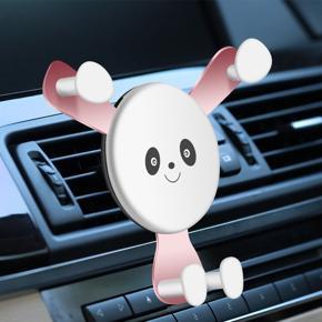 Gravity Stand Cute Mobile Phone Holder Freely Rotating Air outlet Creative 360° Mobile Phone Cartoon Car Holder