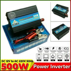 500W Power Inverter DC 12V to AC 220V Power Source From Car Solar 12V Battery Used in LED Lamp LED TV Laptop PC