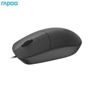 RAPOO N100 Wired Mouse USB Rechargeable Opto-electronic 1600DPI Plug And Play Non-slip Grille Design