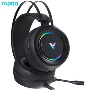 RAPOO VH500 Gaming Headphone Wired Headset With Microphones 7.1 Sound Track RGB Gaming Headphone USB Power