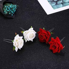 Bridal /Non Bridal Artificial Large  Rose Flower 1 Piece Hair Clip