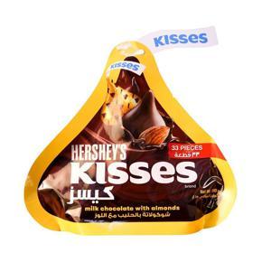Hersheys Kisses Creamy Milk Chocolate With Almonds 150gm Pouch