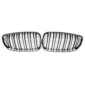 Grills Replacement for BMW F34 Gran Turismo Glossy Black Front Bumper Grills