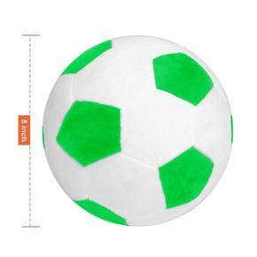 ARELENE 2X Soccer Sports Ball Throw Pillow Stuffed Soft Plush Toy, 8 Inch L x 8 Inch W x 8 Inch H, Green