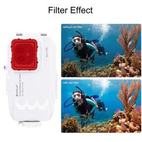 PULUZ 40M/130Ft Waterproof Diving Housing Photo Video Taking Underwater Cover Case for iPhone 13/12 Pro