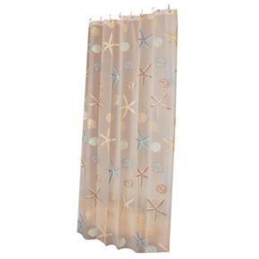 80Cmx180Cm Modern Shower Curtain Starfish Partition Fresh Seaside Style Waterproof Peva Curtain For Bathroom Shower Room