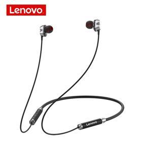 Lenovo HE08 Wireless Headphones Neck Hanging Handsfree Earbuds Earphones with Mic Mini Smart Bluetooth 5.0 In-Ear Music Headset