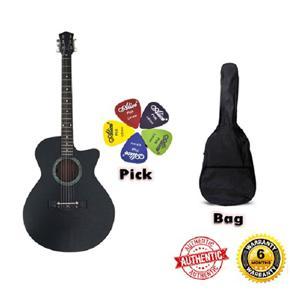 Best Beginner choice New Accoustic Guitar + picks - Black