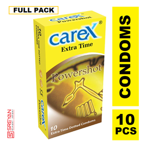 Carex Powershot Extra Time Condoms - 10Pcs Pack