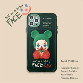 Tide brand cartoon stereo clown Apple Xsmax mobile phone shell xr suitable for iPhone11pro/7/8plus soft 12