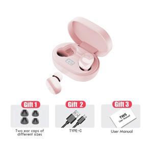 Topewon TWS In Ear Earphones Bluetooth Wireless Headphones Touch Control Mini Sports Headset Digital Display Earbuds With Mic