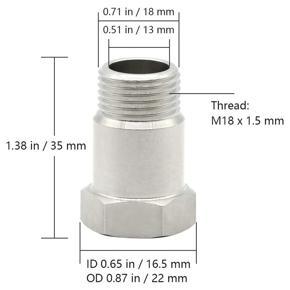 Connector Plug M18X1.5 (35CM) 2Pcs