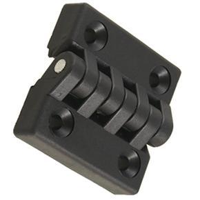 Robust hinge-6 x plastic hinge-Black