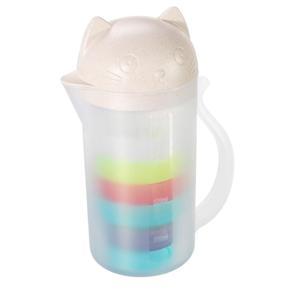 800ml Portable Cat Strainer Cup Bottle Tea Juice Drink Mug Funnel Teapot 4 Cup -- Green / Pink / Beige - Apricot