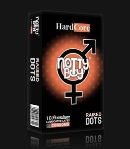 NottyBoy HardCore Raised Dots Premium Condoms - 10pcs Pack