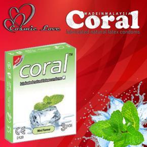 Coral Mint Flavor Condom