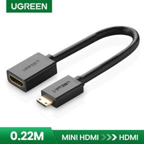 Ugreen Mini HDMI Adapter Mini HDMI to HDMI Cable Adapter 4K Compatible for Raspberry Pi ZeroW Camcorder PC Computer HDMI Mini Adapter