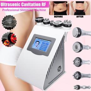 UK Plug 220V 5 in 1 40KHZ Ultrasonic Cavitation Radio Frequency RF Body Slimming Beauty Machine Rejuvenation -