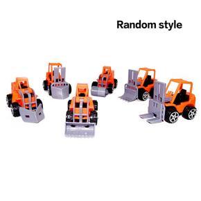 Children's Puzzle Pull Back Car Mini Car Forklift Toy Car Model Excavator Toy