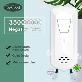 EsoGoal Air Purifier Negative Ion Removing Odor Smoke and Formaldehyde Front double Head Mute Filter Ozonator Plug in Anion Ozone Generator Ionizer Filter Purification Bathroom Home