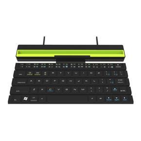 Keys Reel Portable Folding Keyboard Wireless Multi-Function Keyboard Scroll - black