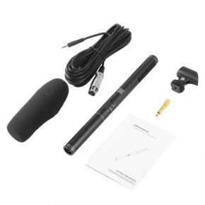 Professional Broadcast Condenser Interview Uni-Ultra-Directional Microphone-Black