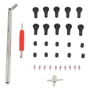 Valve Stem Installer, Wear Resistant Easy Operation Complete Sturdy Multifunction Tire Valve Stem Repair Tool for RVs