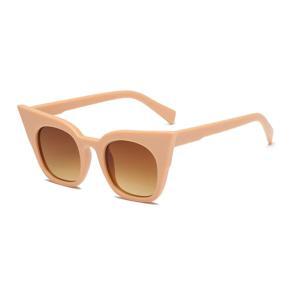 Multi Character Irregular Frameless Accessory Sunglasses transparent tea frame gradual