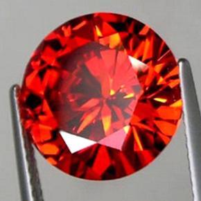 14mm/0.6'' Beautiful Round Cut Stunning Red Padparadscha Sapphire Gemstone -