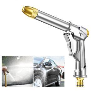 Garden Hose Nozzle, Heavy Duty Metal Spray g-un, Rotaing Water Adjustmen Nozzle, High Pressure Sprayer for Watering,Car Wash and Pets Shower