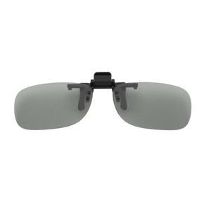 Clip On Passive Circular Polarized 3D Glasses Clip for LG 3D TV Cinema Film - grey