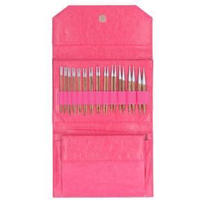 Himeng La Interchangeable Circular Knitting Needle Set Aluminum Detachable Needles with 13 Size