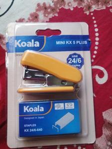 Koala KX5 PLUS Mini Stapler Set with Stapler Pin (24/6)-Random Color -1pcs