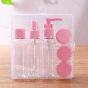 Cosmetics Packaging Travel Bottle Set - Pink