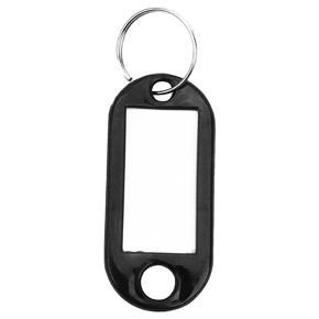 XHHDQES Key Ring Tags(200Pcs Black)