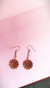 METAL EARRINGS-ONE PAIR