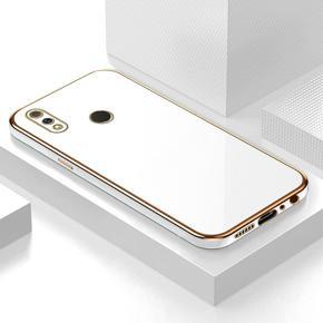 Hontinga for Realme 3 Pro Back Cover Luxury 6D Plating Frame Shiny Bling Case Soft Silicone Square Phone Cases