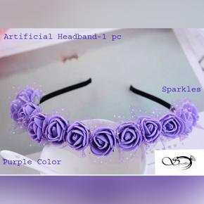 Girl Hair Accessories Flower Headband / Headdress/ Headband/ Headpiece - Purple